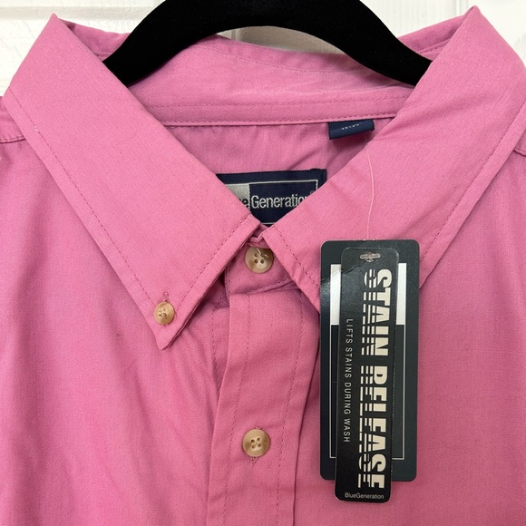 Blue Generation Men’s Long Sleeved Button Down Shirt - Picture 4 of 5